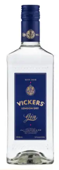 Vickers London Dry Gin 700mL