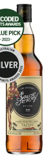 Dan Murphy's Sailor Jerry Spiced Rum 700mL offer