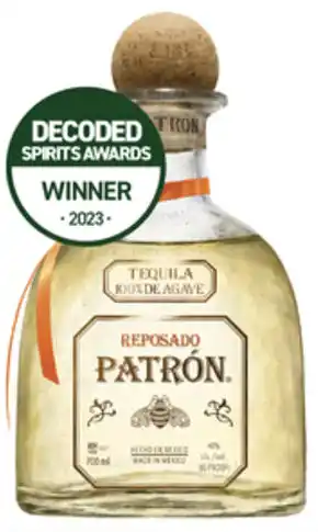 Dan Murphy's Patrón Reposado Tequila 700mL offer