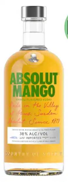 Dan Murphy's Absolut Vodka Mango 700mL offer