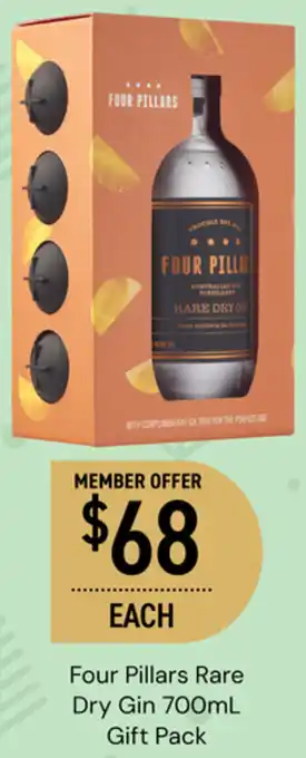 Dan Murphy's Four Pillars Rare Dry Gin 700mL offer