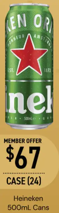 Dan Murphy's Heineken 500mL Cans offer