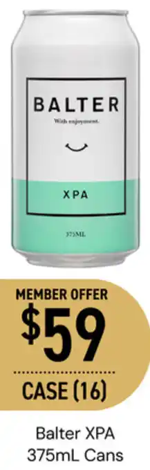 Dan Murphy's Balter XPA 375mL Cans offer