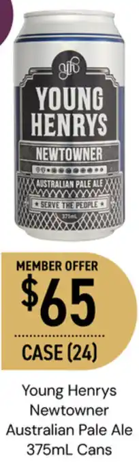 Dan Murphy's Young Henrys Newtowner Australian Pale Ale 375mL Cans offer