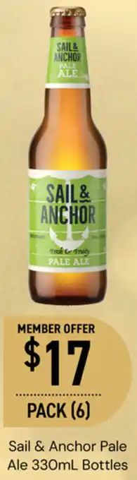 Dan Murphy's Sail & Anchor Pale Ale 330mL Bottles offer