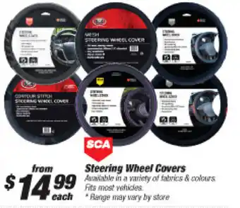 Sprint Auto Parts Steering Wheel Covers offer