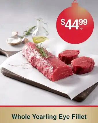Whole Yearling Eye Fillet
