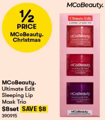 BIG W MCoBeauty. Ultimate Edit Sleeping Lip Mask Trio offer