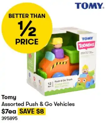 BIG W Tomy Assorted Push & Go Vehicles offer