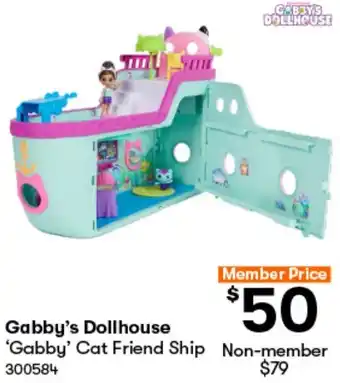 BIG W Gabby's Dollhouse 'Gabby' Cat Friend Ship offer