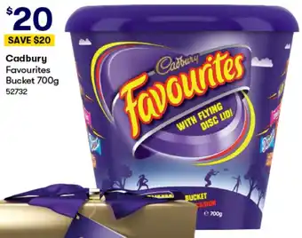 BIG W Cadbury Favourites Bucket 700g offer