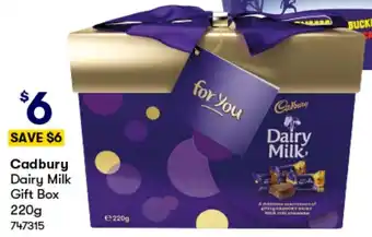 BIG W Cadbury Dairy Milk Gift Box 220g offer