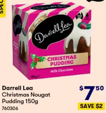 BIG W Darrell Lea Christmas Nougat Pudding 150g offer