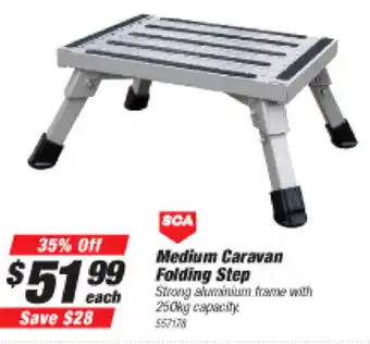 Medium Caravan Folding Step 250kg