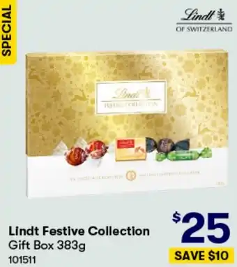 BIG W Lindt Festive Collection Gift Box 383g offer