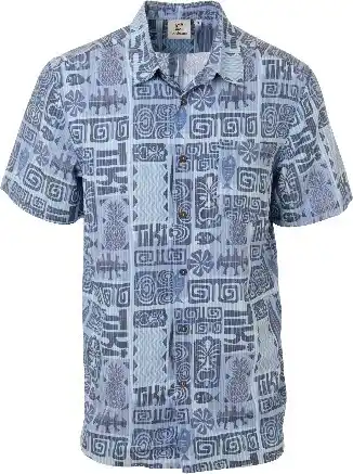Anaconda Gondwana men’s printed shirt - blue offer