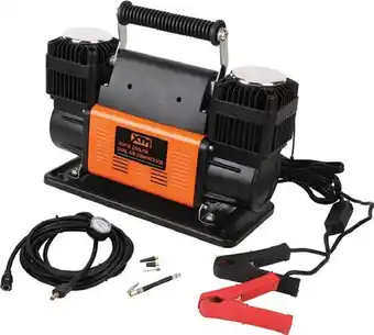 BCF Xtm dual air compressor 250lpm 150psi offer