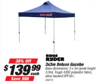 Ridge Ryder Deluxe Gazebo  3 x 3m