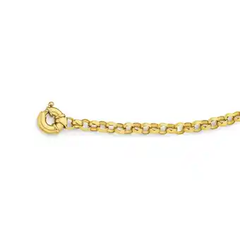 Angus & Coote 9ct gold 19cm solid belcher bolt ring bracelet offer