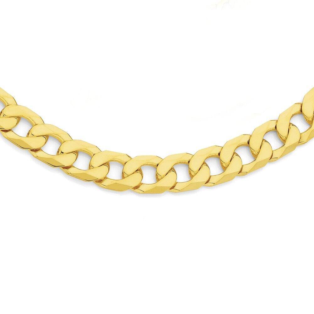 9ct Gold Gents 55cm Bevelled Curb Chain Offer At Angus And Coote