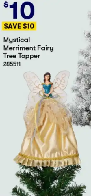 BIG W Mystical Merriment Fairy Tree Topper offer