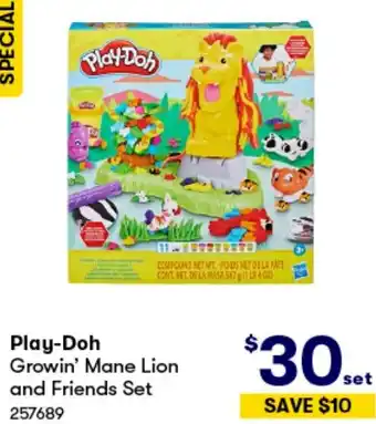 BIG W Play-Doh Growin' Mane Lion and Friends Set offer