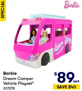 BIG W Barbie Dream Camper Vehicle Playset offer