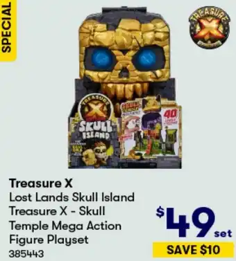 BIG W Treasure X Lost Lands Skull Island Treasure X - Skull Temple Mega Action Figure Playset offer
