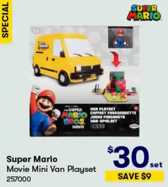 BIG W Super Mario Movie Mini Van Playset offer