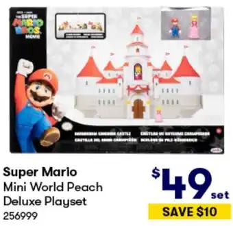 BIG W Super Mario Mini World Peach Deluxe Playset offer