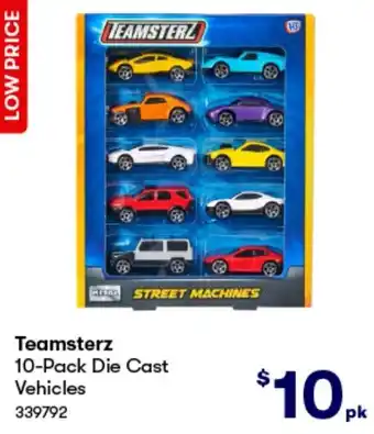 BIG W Teamsterz 10-Pack Die Cast Vehicles offer