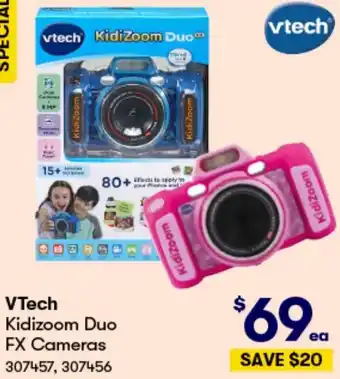 BIG W VTech Kidizoom Duo FX Cameras offer