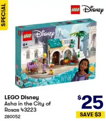 BIG W LEGO Disney Asha in the City of Rosas offer