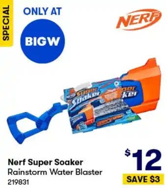 BIG W Nerf Super Soaker Rainstorm Water Blaster offer