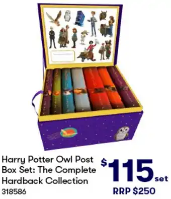 BIG W Harry Potter Owl Post Box Set: The Complete Hardback Collection offer