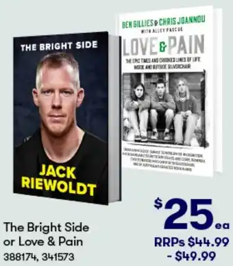BIG W The Bright Side or Love & Pain offer