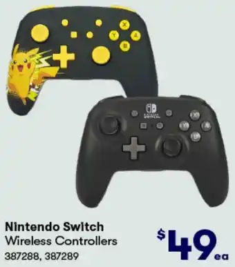 BIG W Nintendo Switch Wireless Controllers offer