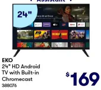 BIG W 24" HD Android TV with Built-in Chromecast offer
