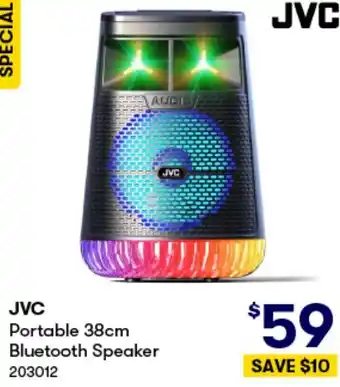 BIG W JVC Portable 38cm Bluetooth Speaker offer