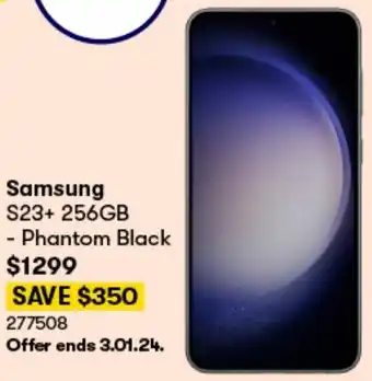 BIG W Samsung S23+ 256GB - Phantom Black offer