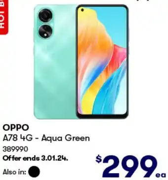 BIG W OPPO A78 4G - Aqua Green offer