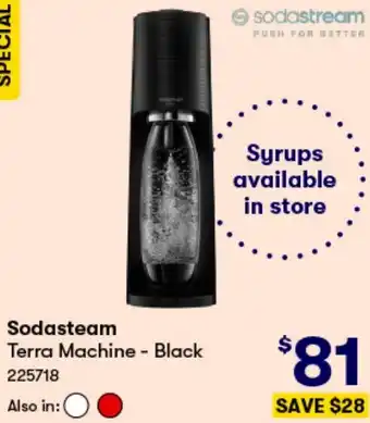 BIG W Sodasteam Terra Machine - Black offer