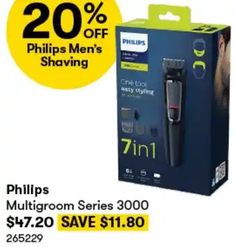 BIG W Philips Multigroom Series 3000 offer