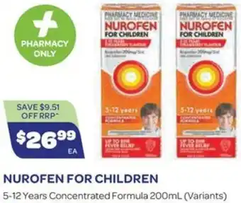 NUROFEN FOR CHILDREN 5-12 Years Concentrated Formula 200mL