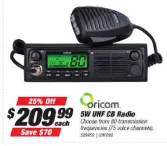 Oricom 5W UHF CB Radio