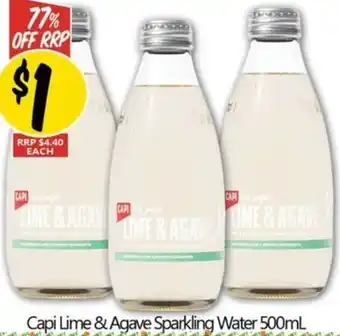 NQR Capi Lime & Agave Sparkling Water 500mL offer