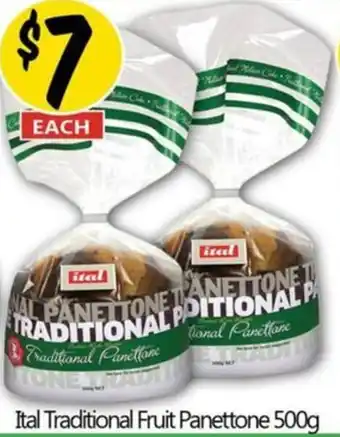 Ital Traditional Fruit Panettone 500g