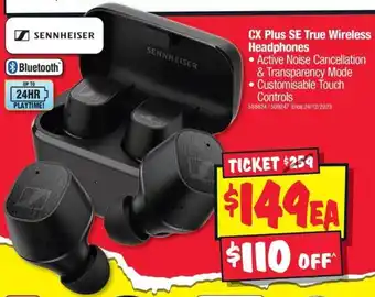 JB Hi-Fi CX Plus SE True Wireless Headphones offer