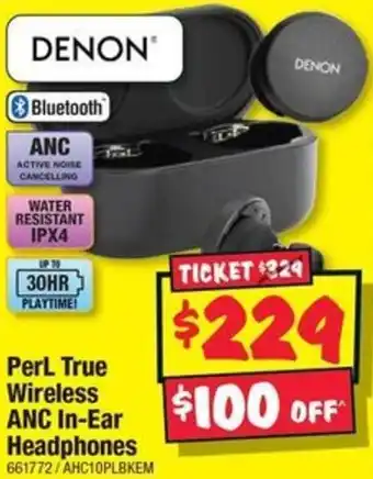 JB Hi-Fi PerL True Wireless ANC In-Ear Headphones offer