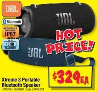 Xtreme 3 Portable Bluetooth Speaker